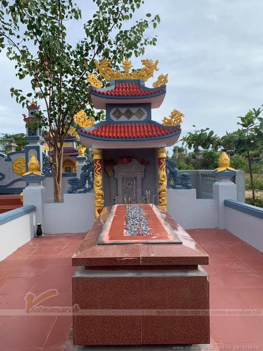 Thiết kế lăng mộ đẹp họ Nguyễn ở Đồng Hà Quảng Trị