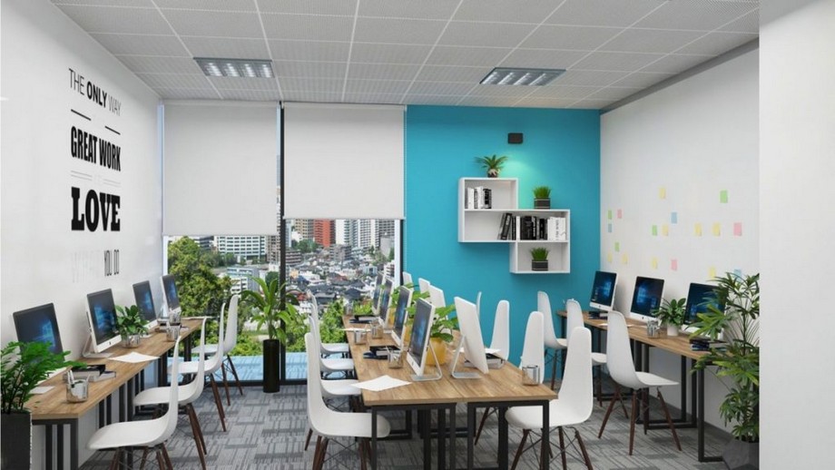 Thiết kế văn phòng 30m2 Thiết kế văn phòng 30m2 với gam màu tươi sáng