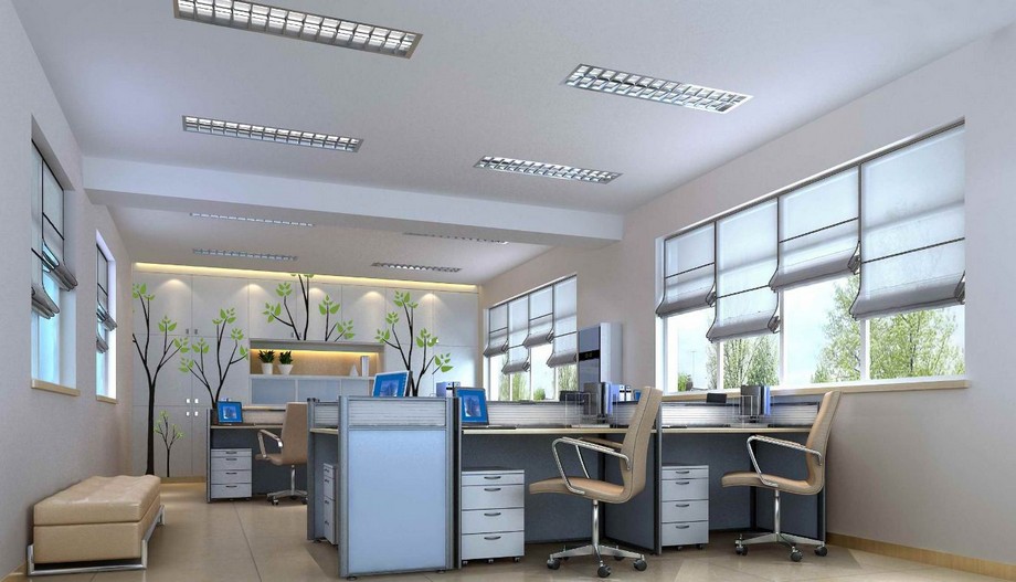 Thiết kế văn phòng 30m2 Thiết kế văn phòng 30m2 với ánh sáng tự nhiên và ánh sáng từ bóng đèn