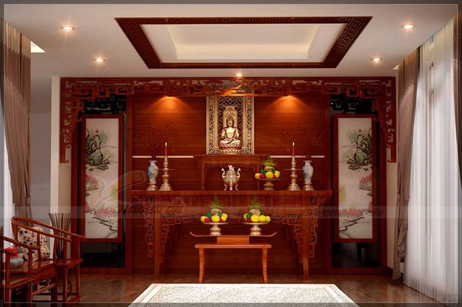 Mẫu bàn thờ Phật đẹp