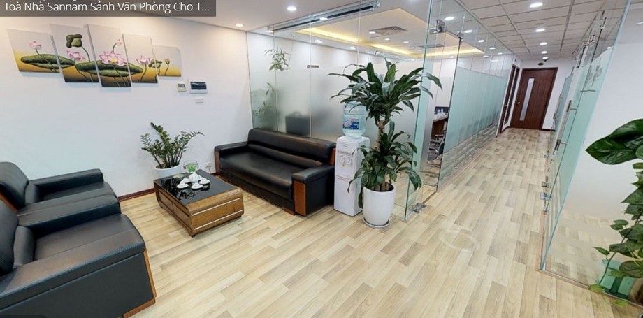 Khu vực tiếp khách văn phòng ảo HanoiOffice Cầu Giấy
