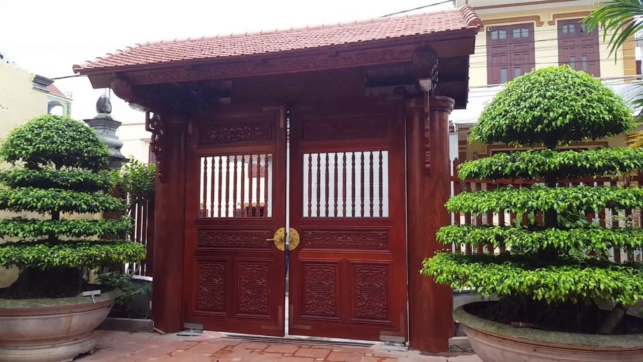 10+ mẫu cổng nhà gỗ đẹp và đẳng cấp cho các ngôi nhà sang trọng > Cổng nhà gỗ đẹp