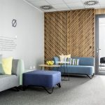 Thiết kế nội thất văn phòng tại Ba Lan phong cách hiện đại với các gam màu pastel ấn tượng