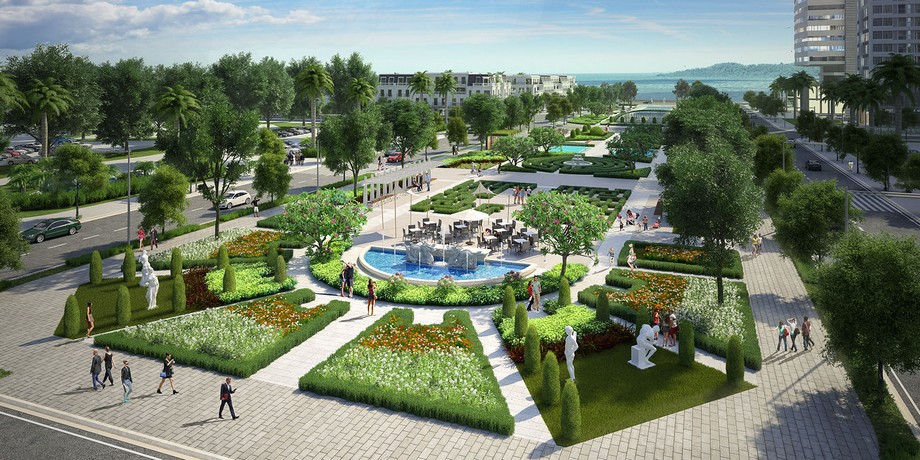 Tổng quan dự án khu đô thị đáng sống nhất Hạ Long Vinhomes Dragon Bay > Quảng trường châu Âu dự án Vinhomes Dragon Bay