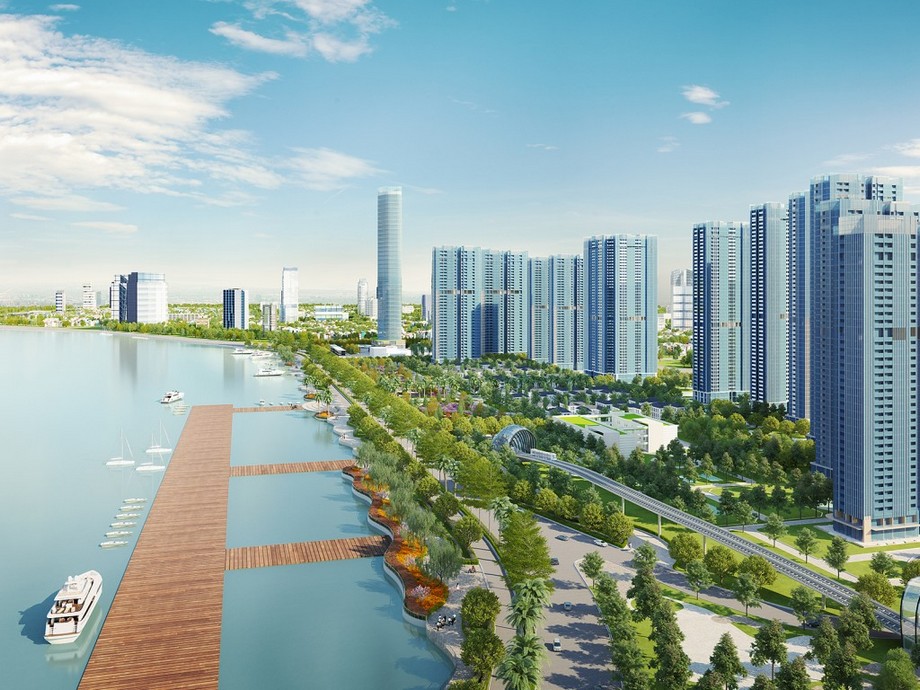 Tổng quan dự án đô thị sinh thái ven sông Sài Gòn Vinhomes Golden River > Bến thuyền The Marina dự án Vinhomes Golden River