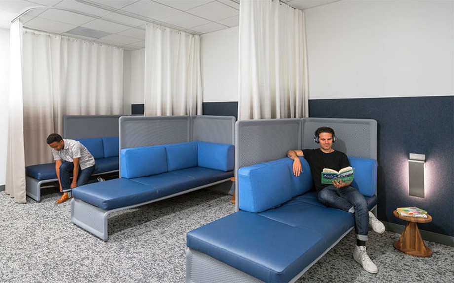39 ý tưởng trang trí nội thất văn phòng đẹp > Ý tưởng thiết kế khu vực nghỉ ngơi thoải mái