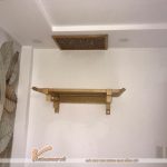 Bán bàn thờ gỗ sồi treo tường cho chung cư mini Nguyễn Khang Cầu Giấy Hà Nội