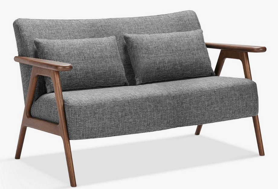 15 mẫu sofa đôi xinh xắn, nhỏ gọn cho các căn hộ chung cư có diện tích nhỏ hẹp > Mẫu sofa đôi phong cách Scandinavian kiểu dáng đơn giản