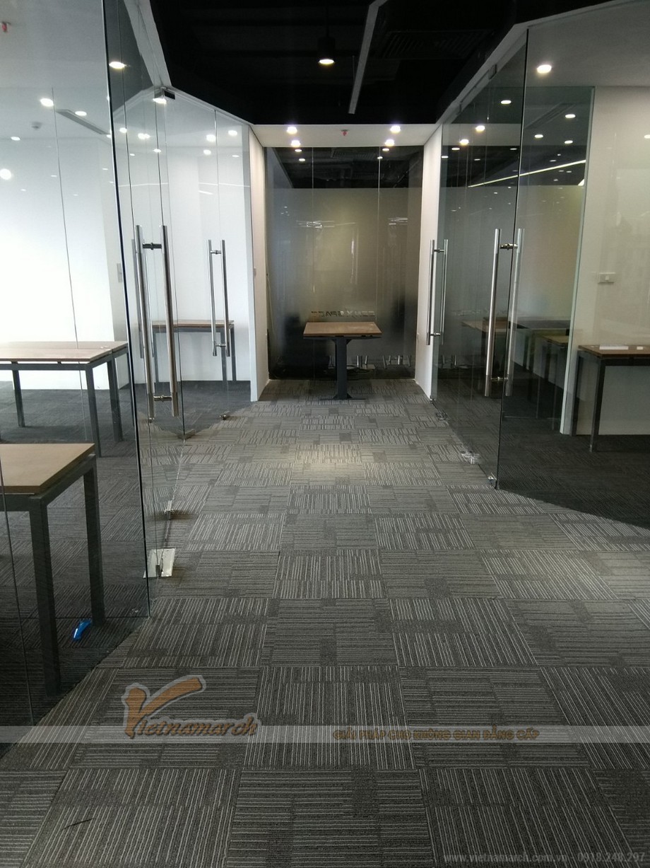 Hình ảnh thi công nội thất văn phòng - không gian làm việc cung coworking space Dolphin