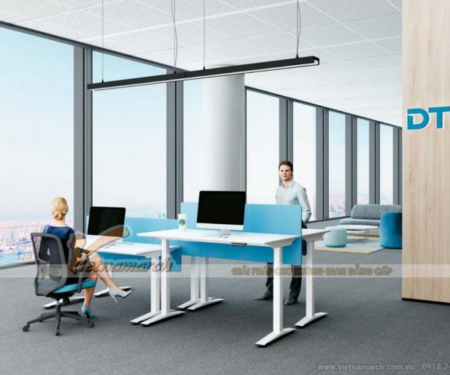 Mẫu bàn làm việc đa năng ấn tượng cho nội thất văn phòng hiện đại: G20