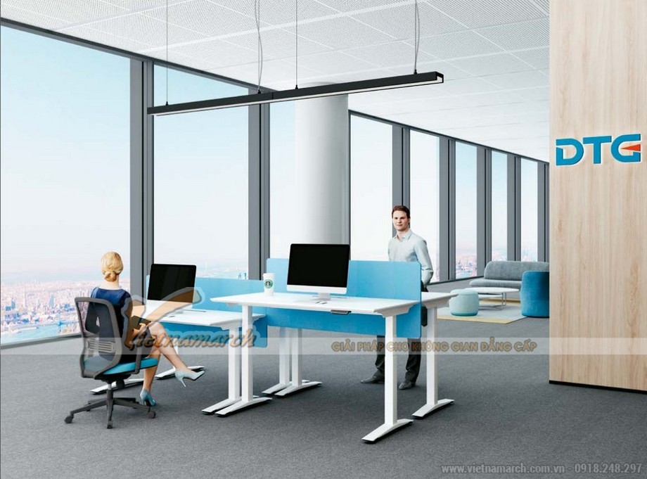 Mẫu bàn làm việc đa năng ấn tượng cho nội thất văn phòng hiện đại: G20 > Mẫu bàn làm việc đa năng với chân bàn cao thấp khác nhau ấn tượng cho nội thất văn phòng hiện đại