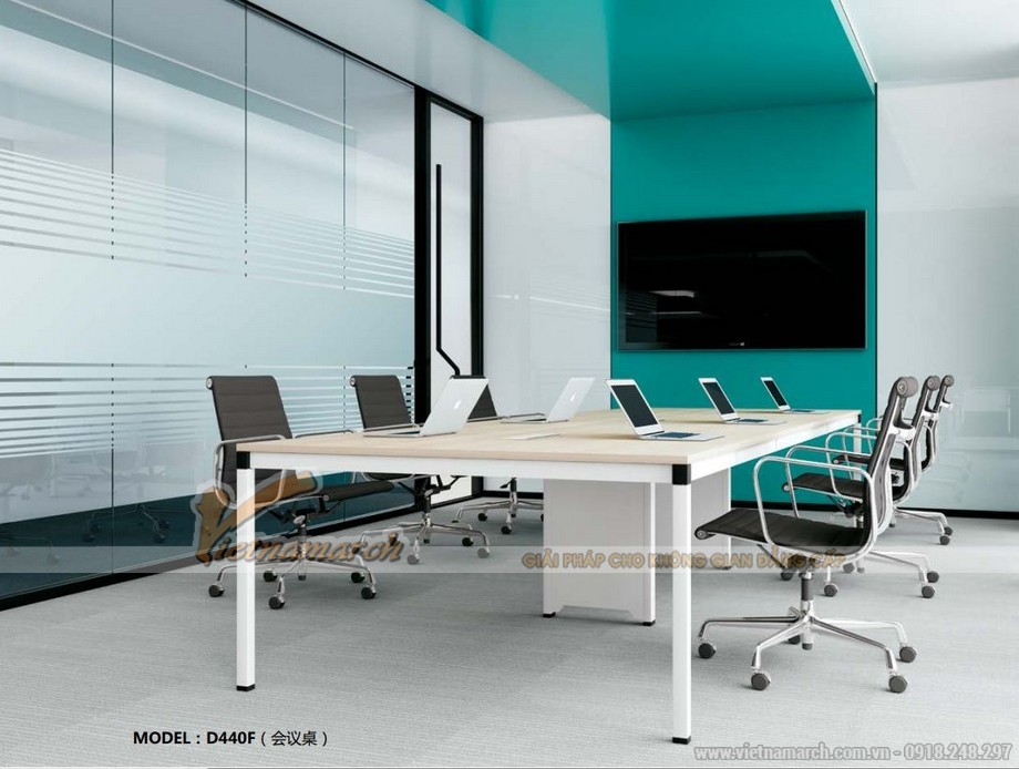 Phương án thiết kế thi công nội thất văn phòng 140m2 hiện đại tại Hà Đông – Hà Nội > Thiết kế, thi công nội thất văn phòng 140m2 tại Hà Đông - phòng họp