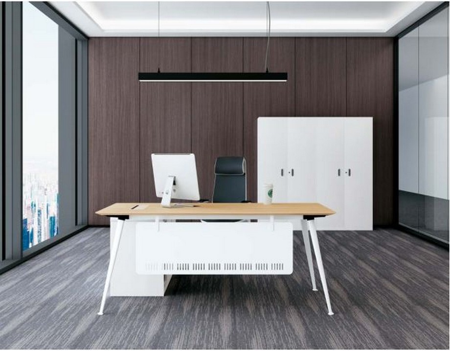 Mẫu bàn làm việc thông minh biến hóa đa dạng D40 cho văn phòng Mẫu bàn làm việc thông minh biến hóa đa dạng D40 cho văn phòng giám đốc sơn trắng có tấm chắn