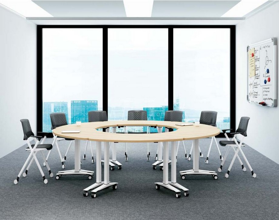 Mẫu bàn văn phòng phong cách hiện đại, linh hoạt G10 Mẫu bàn phòng họp văn phòng phong cách hiện đại, linh hoạt G10 tạo thành bàn hình tròn