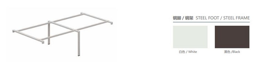 Mẫu thiết kế bàn làm việc D360 kiểu dáng hiện đại cho không gian văn phòng Mẫu thiết kế bàn làm việc D360 kiểu dáng hiện đại cho không gian văn phòng với chân ở giữa