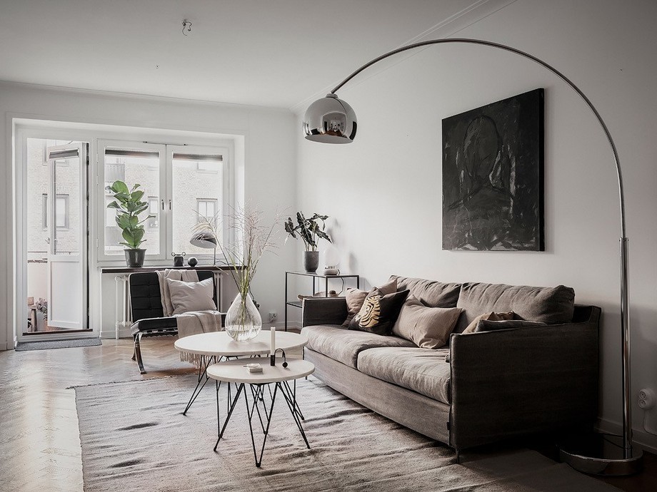 Khám phá mẫu thiết kế nội thất chung cư tối giản với điểm nhấn màu nâu > Thiết kế nội thất chung cư tối giản tông màu nâu