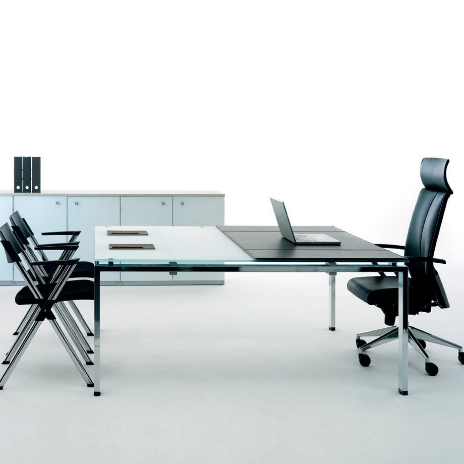 Thiết kế nội thất văn phòng làm việc, coworking space sáng tạo, hiện đại > Mẫu bàn làm việc cấp quản lý, bàn làm việc trưởng phòng