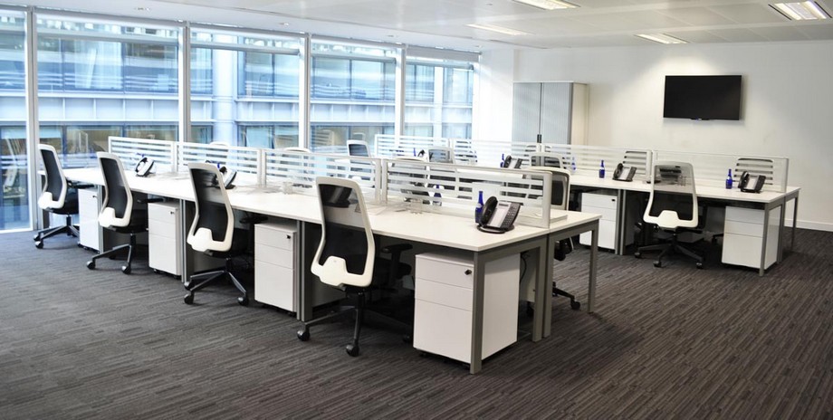 Thiết kế nội thất văn phòng làm việc, coworking space sáng tạo, hiện đại > Mẫu bàn làm việc cho nhân viên