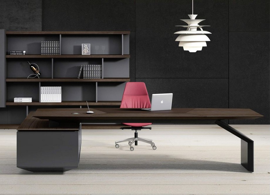 Thiết kế nội thất văn phòng làm việc, coworking space sáng tạo, hiện đại > Mẫu bàn giám đốc hiện đại - Hoành tráng