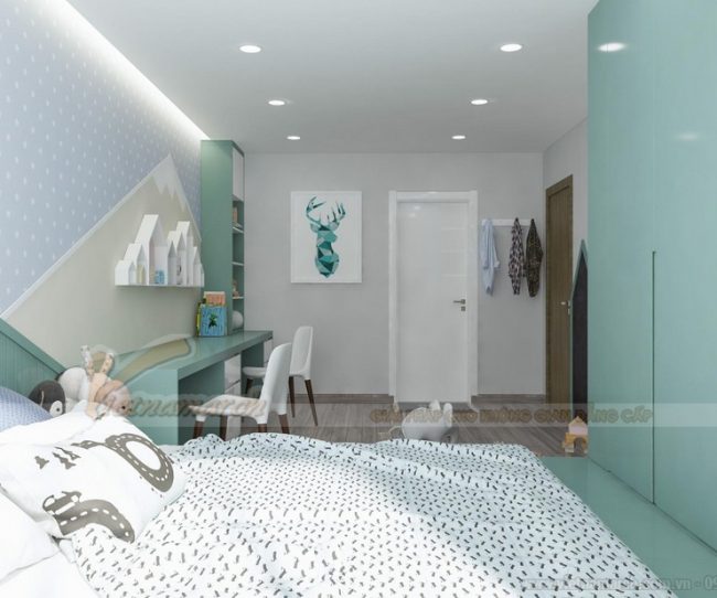 Thiết kế nội thất nhà chung cư đẹp rộng 150m2 3 phòng ngủ tại 25 Lạc trung Hà Nội