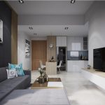 Phương án thiết kế căn hộ chung cư 1 phòng ngủ Vinhomes Smart City