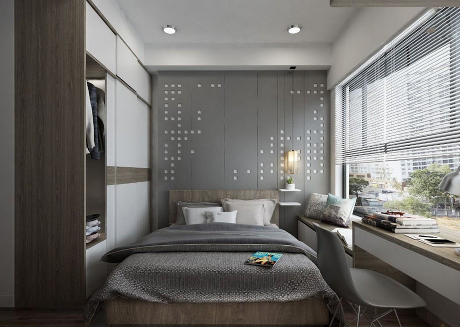 Phương án thiết kế nội thất chung cư 2 phòng ngủ Vinhomes Smart City > Thiết kế nội thất chung cư 2 phòng ngủ Vinhomes Smart City