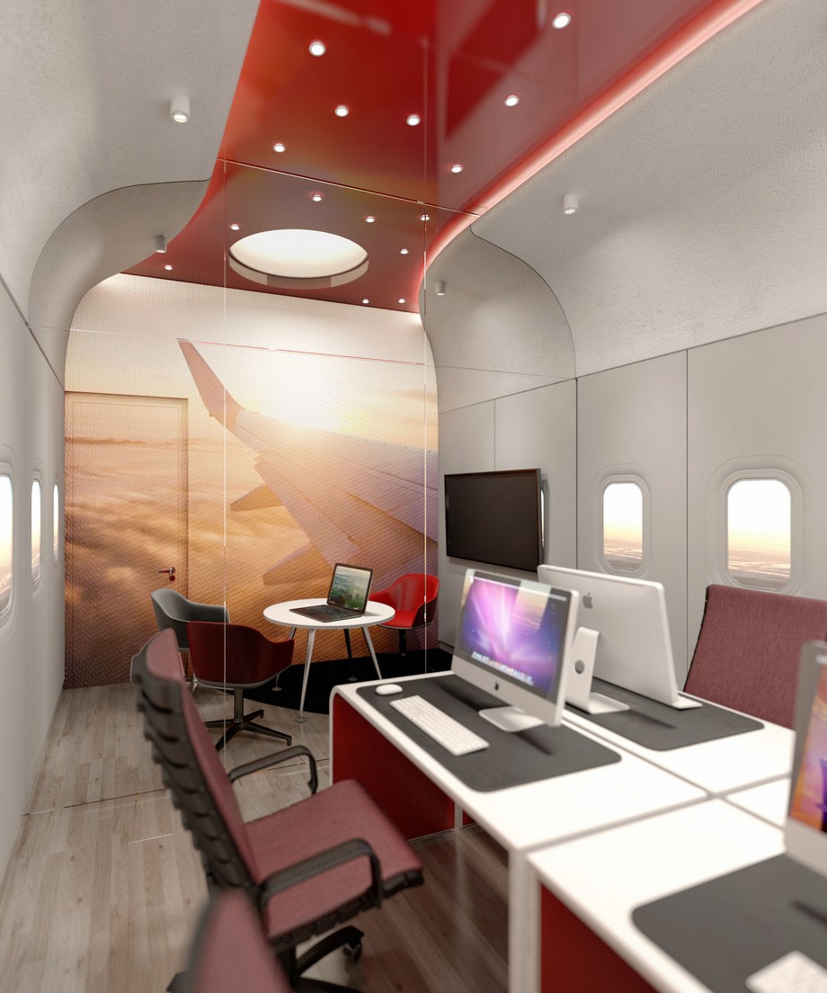 Phương án thiết kế nội thất văn phòng trong ngành hàng không > Thiết kế nội thất văn phòng trong ngành hàng không