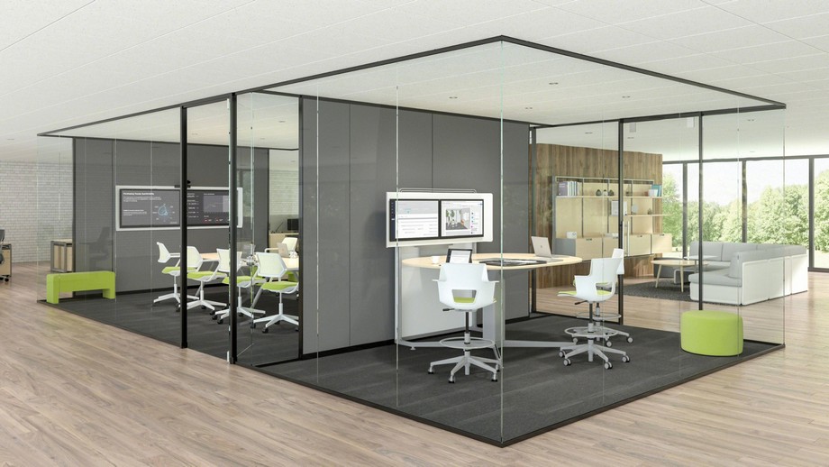 Thiết kế văn phòng làm việc 50m2 chuẩn đẹp hiện đại > mẫu thiết kế văn phòng 50m2 đẹp