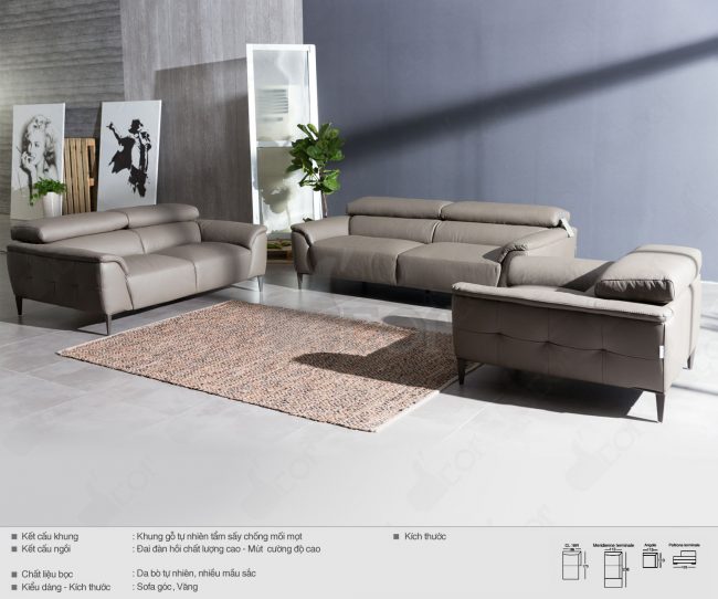Mê mẩn với thiết kế sofa Italia – Mã: DV1063