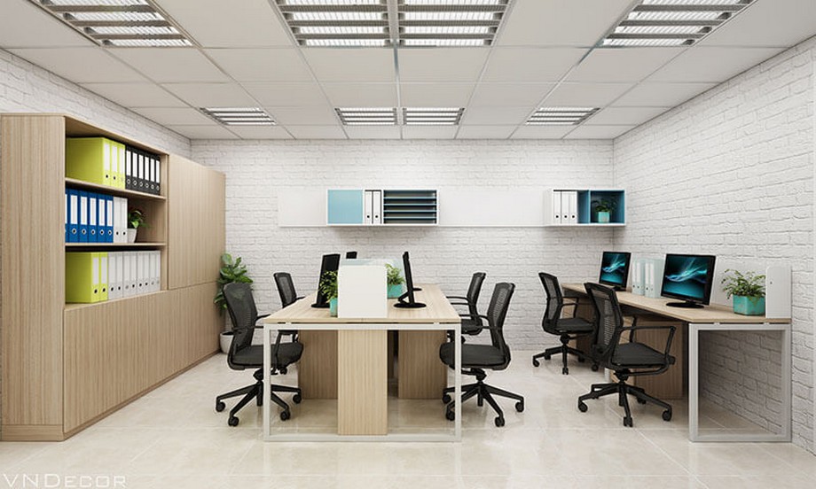 Thiết kế văn phòng làm việc 50m2 chuẩn đẹp hiện đại > Thiết kế văn phòng làm việc 50m2 chuẩn đẹp hiện đại