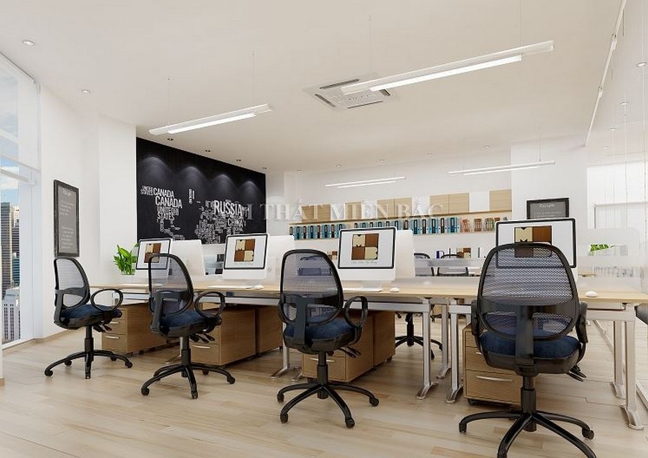 Thiết kế văn phòng làm việc 50m2 chuẩn đẹp hiện đại > Thiết kế văn phòng làm việc 50m2 chuẩn đẹp hiện đại