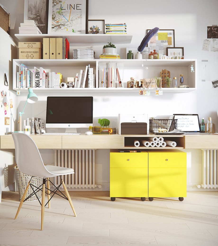 30+ ý tưởng thiết kế văn phòng tại nhà hiện đại > nguyên tắc khi thiết kế văn phòng tại nhà