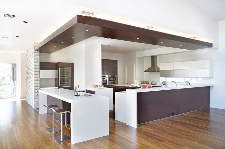 20+ Ý tưởng thiết kế trần thạch cao phòng bếp đẹp nhất