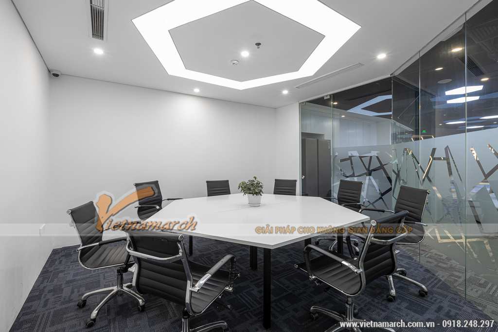 Dự án thiết kế, thi công nội thất văn phòng công ty Golden Net tại Mỹ Đình > Thực tế thi công nội thất văn phòng Golden Net