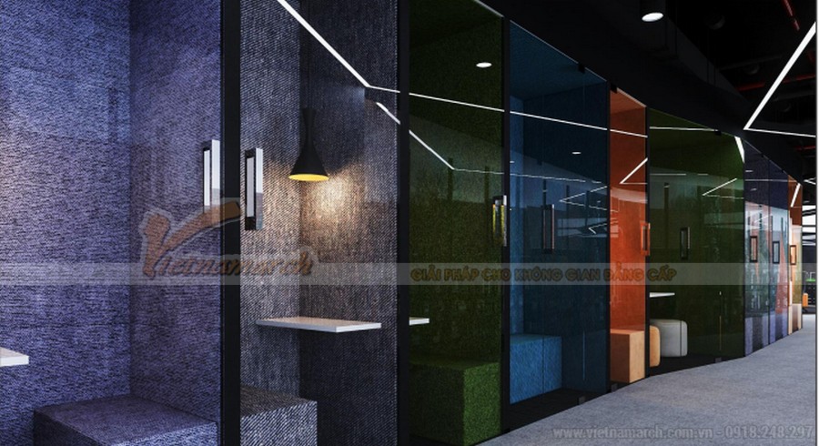 Dự án thiết kế – thi công nội thất văn phòng tập đoàn Cen Group – Cen Novaland > Thiết kế nội thất văn phòng CenXspace Novaland