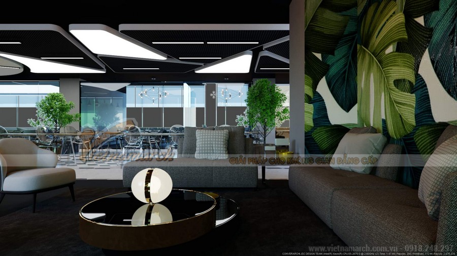 Dự án thiết kế nội thất văn phòng 300 chỗ ngồi tại tòa nhà Kim Khí Thăng Long > Thiết kế nội thất văn phòng 300 chỗ ngồi