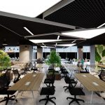 Phương án thiết kế nội thất văn phòng UP Coworking Space – Số 1 Lương Yên