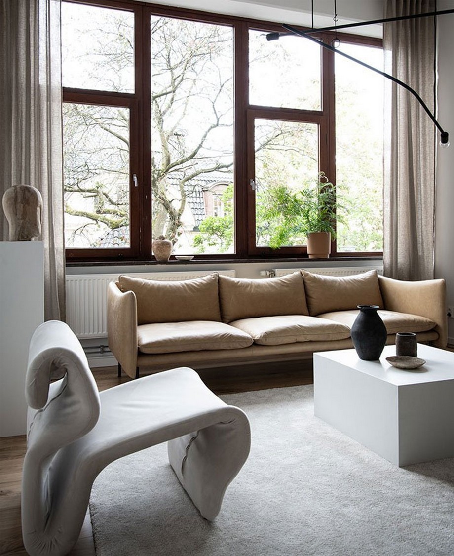 Nội thất mê hoặc trong căn hộ nhỏ của vợ chồng mới cưới thiết kế theo phong cách Scandinavia! > Mẫu ghế sofa đẹp cho phòng khách nhỏ ấn tượng