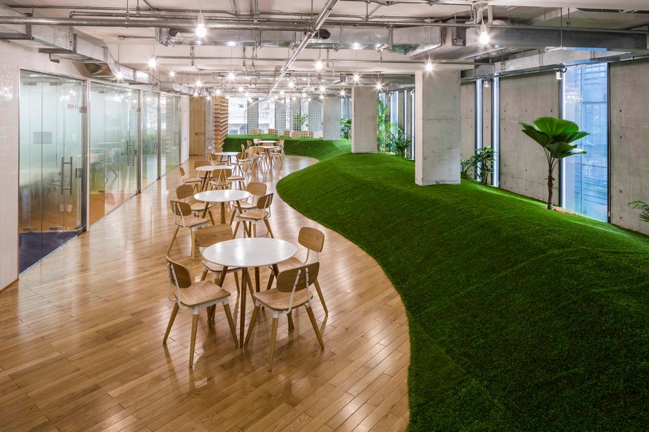 5 cách để đạt được không gian làm việc lành mạnh trong thiết kế văn phòng hậu Covid 19 > Thiết kế văn phòng xanh