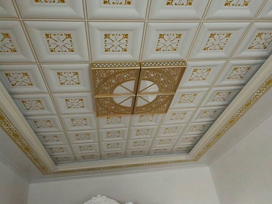 Ứng dụng vật liệu mới cho trần nhà: trần nhôm, trần gỗ, trần nhựa, trần xuyên sáng > Trần nhôm 3d
