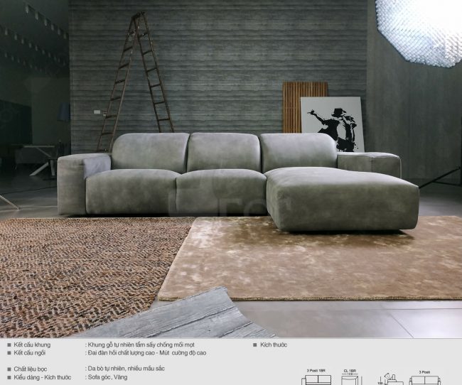 Sofa Ý cao cấp thiết kế sang trọng – Mã: DG1061