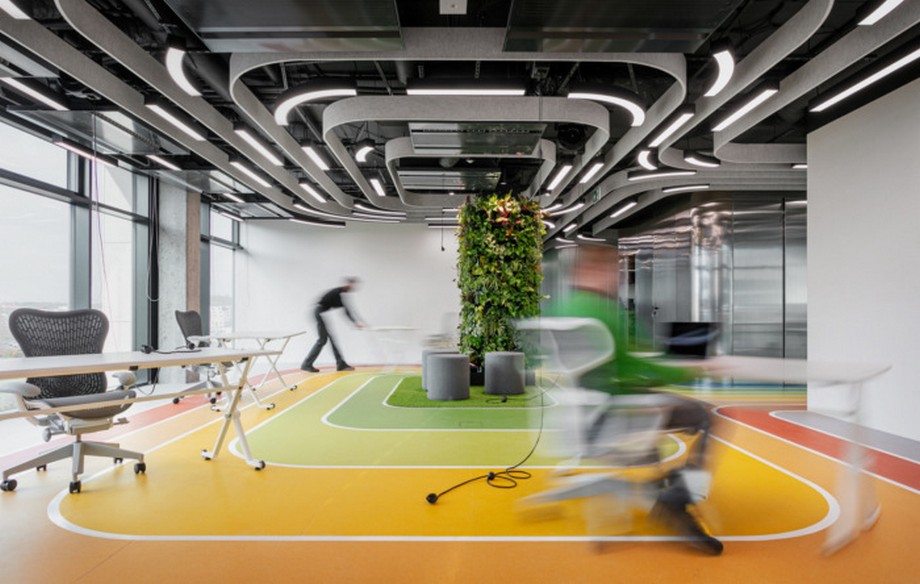 Thiên đường sắc màu cầu vồng trong dự án thiết kế văn phòng công ty thể thao Livesport > dự án thiết kế văn phòng công ty thể thao Livesport