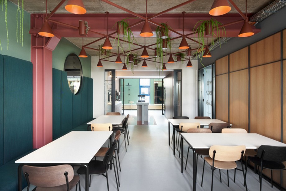 Thiết kế văn phòng coworking Urban Space mang nét đặc trưng không gian đô thị > Thiết kế không gian làm việc chung Urban space trải nghiệm như quán cafe hiện đại
