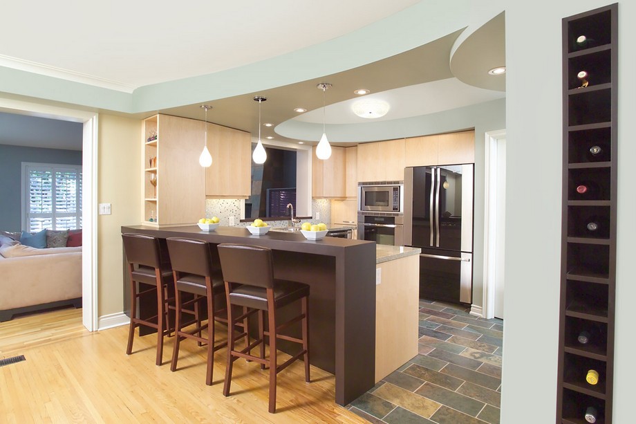 Đây là cách sử dụng trần thạch cao biến căn nhà nhỏ hẹp trở nên hợp xu hướng > trần thạch cao phòng bếp