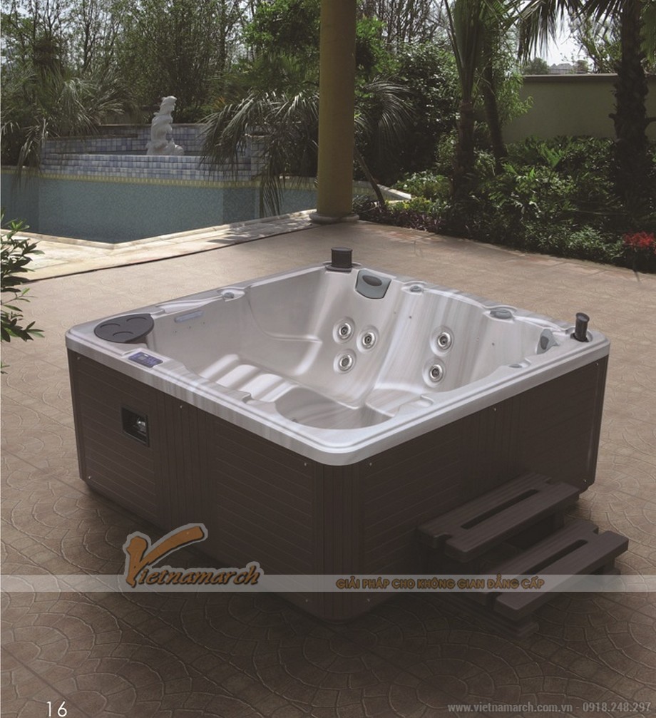 Kích thước bồn tắm thông dụng, tiêu chuẩn của một số hãng uy tín > Bồn tắm spa massage EUROKING SPA 018