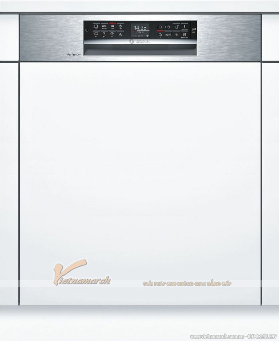 Một số mẫu và kích thước máy rửa bát thông dụng của các hãng nổi tiếng > Máy rửa bát âm tủ Bosch SMI88TS36E