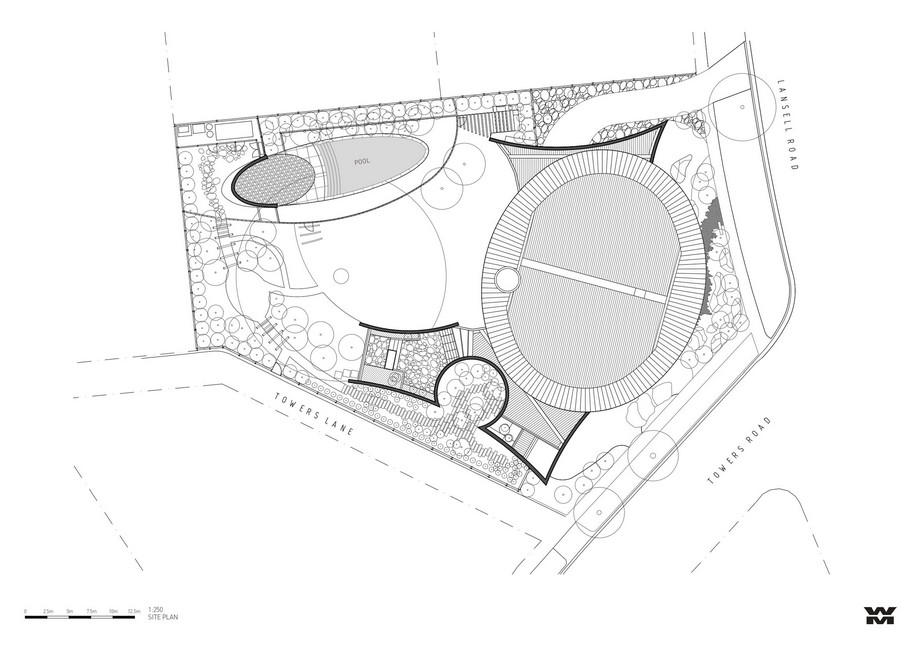 mẫu thiết kế biệt thự mái hình đĩa tròn