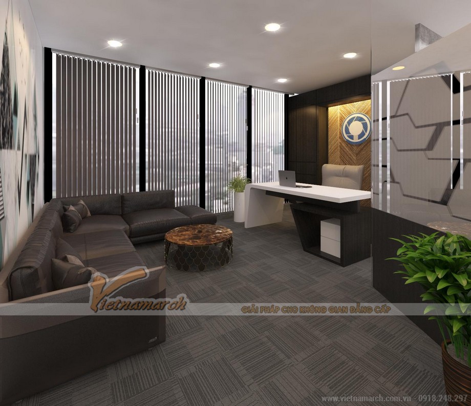 Bộ sưu tập 99+ mẫu thiết kế văn phòng đẹp nhất năm 2023 > Thiết kế 3Dmax phối cảnh nội thất văn phòng Goden Net tầng 3 Dolphin 183m2