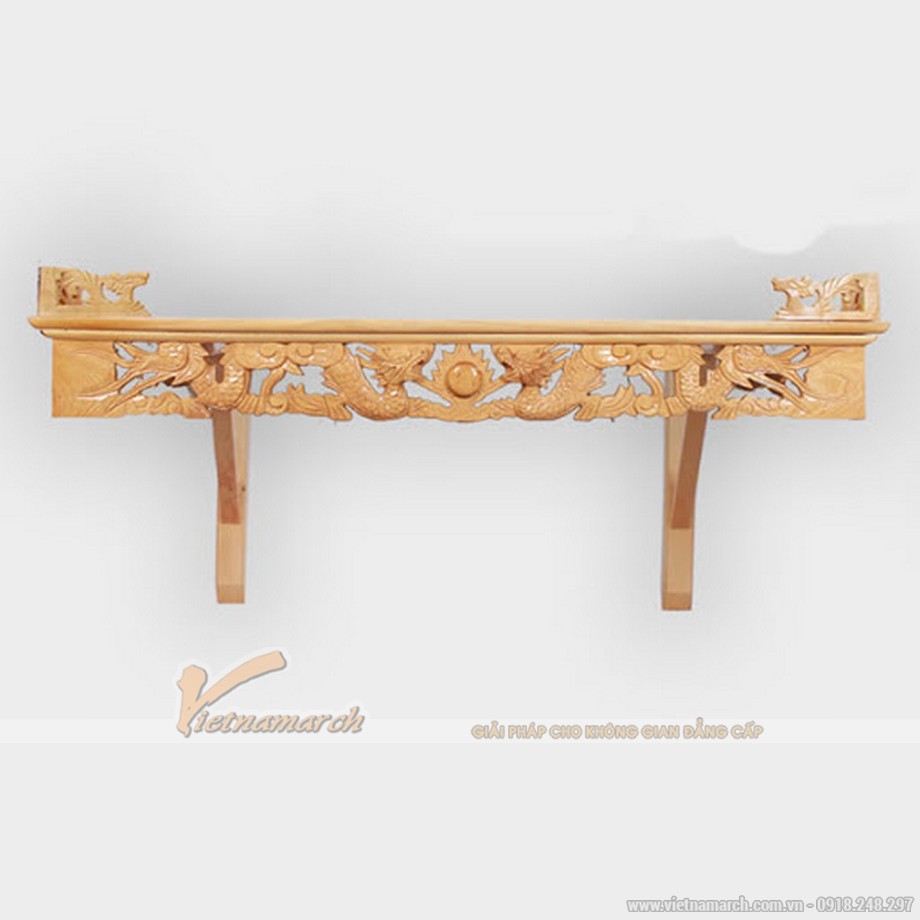 mẫu bàn thờ treo gỗ hương 59x97 cm 3