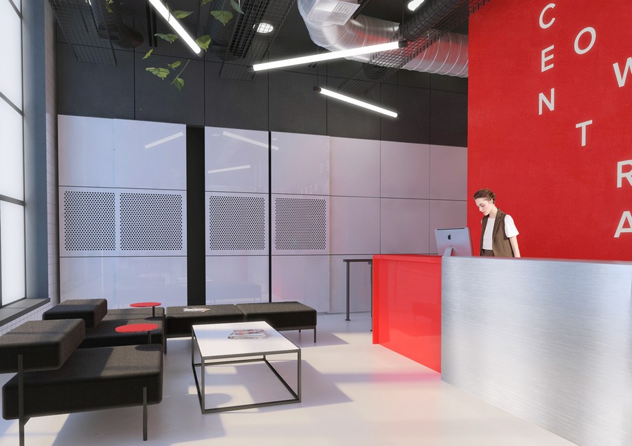 Phối cảnh nội thất văn phòng 3D cho dự án coworking space Central Cowork > Thiết kế văn phòng coworking space